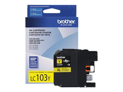 Brother LC103Y - High Yield - yellow - original - ink cartridge