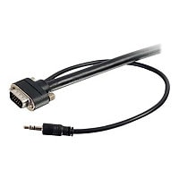 C2G 6ft Select VGA and 3.5mm Stereo Audio Cable - In-Wall CMG Rated - AV Audio Cable - M/M