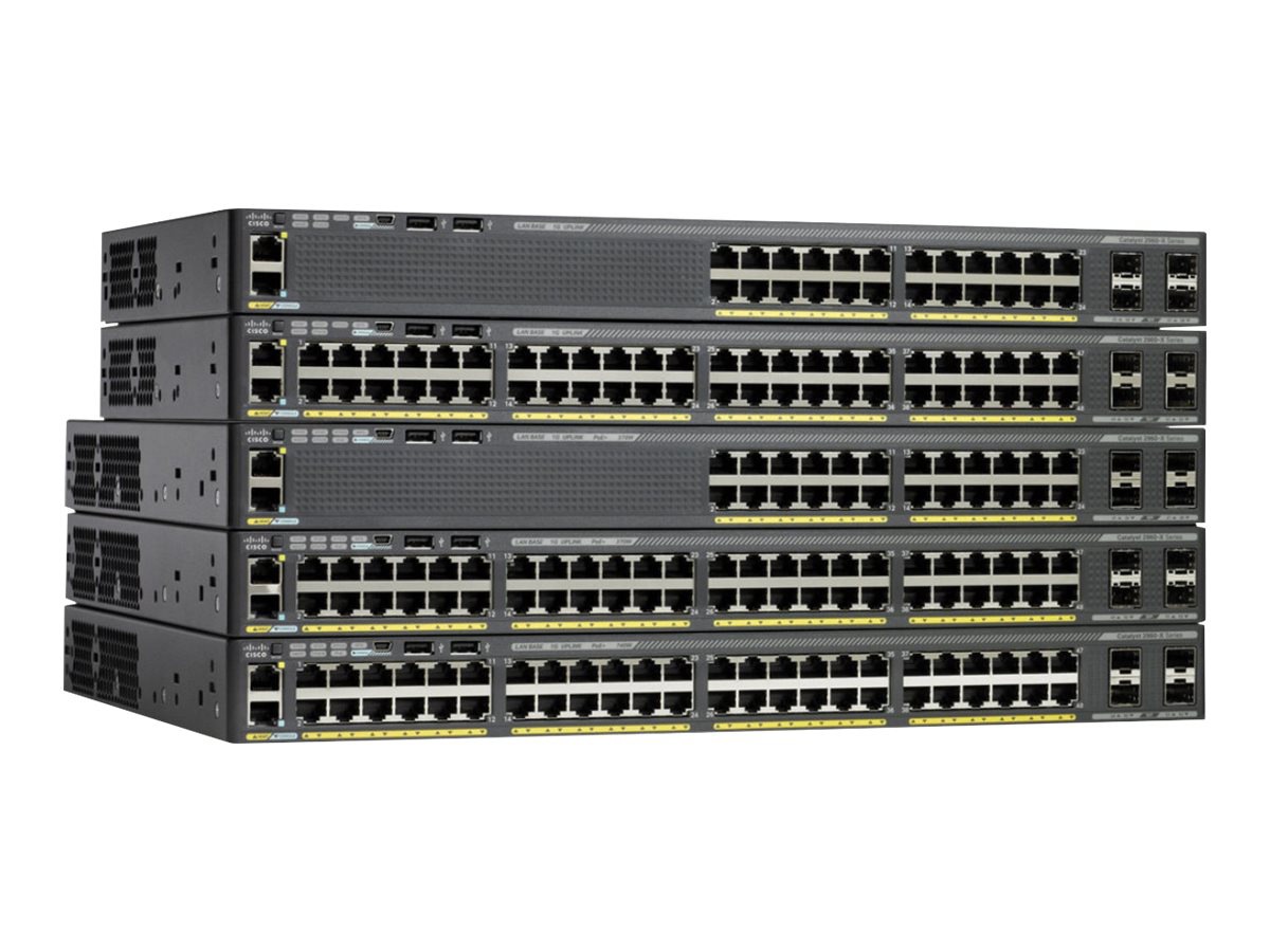 Cisco Catalyst 2960X-48FPS-L - switch - 48 ports - managed - rack-mountable