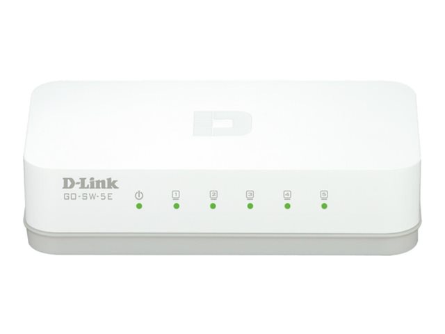 Dlinkgo 5-Port Fast Ethernet Easy Desktop Switch GO-SW-5E - switch - 5 ports - desktop