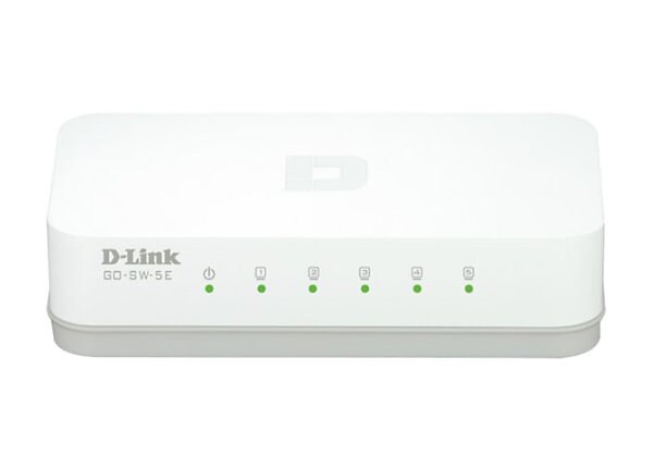 Dlinkgo 5-Port Fast Ethernet Easy Desktop Switch GO-SW-5E - switch - 5 ports - desktop