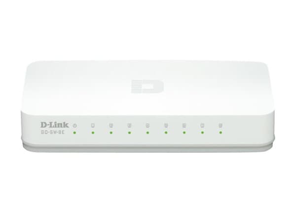 dlinkgo 8-Port Fast Ethernet Easy Desktop Switch GO-SW-8E - switch - 8 ports