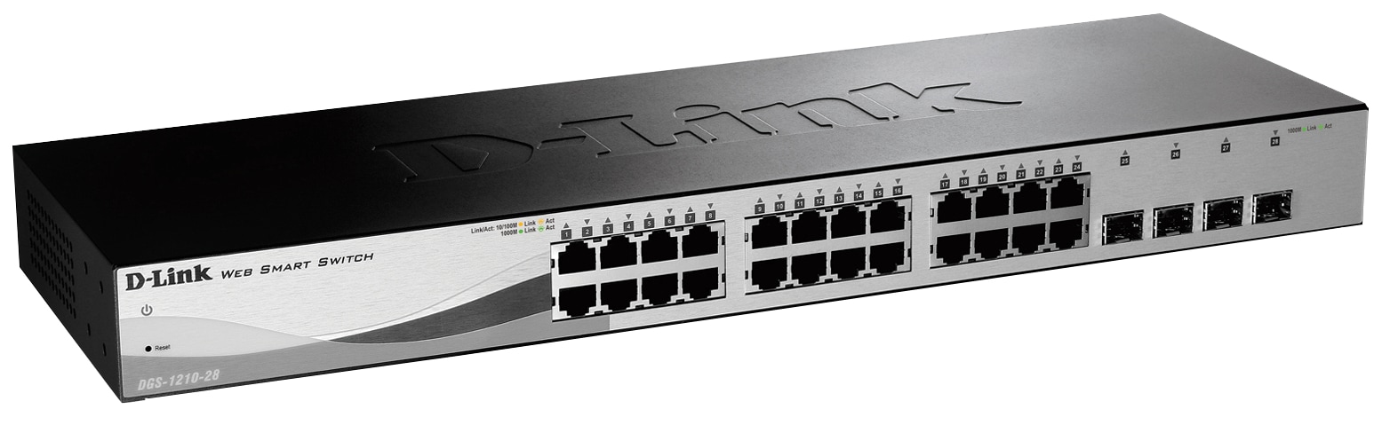 D-Link Web Smart DGS-1210-28 - switch - 24 ports - managed - rack-mountable