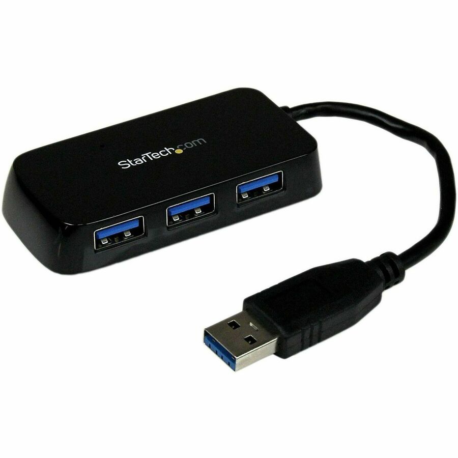 StarTech.com 4 Port USB 3.0 Hub SuperSpeed 5Gbps - Portable - Bus Powered