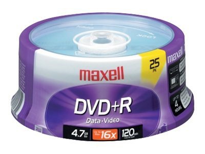 Maxell - DVD+R x 25 - 4.7 GB - storage media