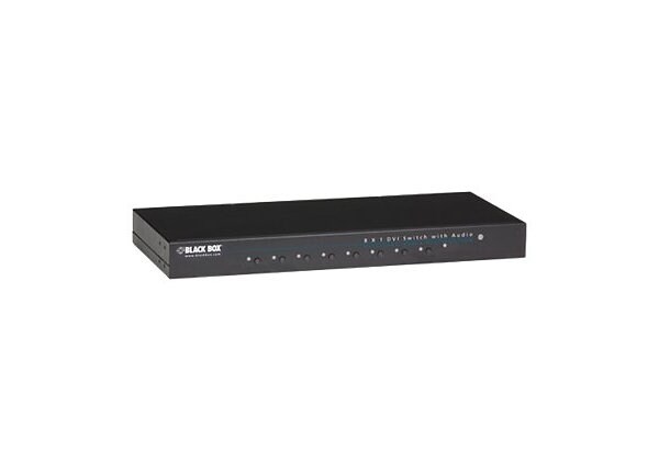 Black Box 8 x 1 DVI Switch with Audio - video/audio switch - 8 ports