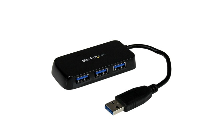 StarTech 4-Port USB 3.0 SuperSpeed Hub - 5Gbps - Portable Mini