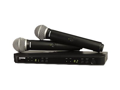 Shure BLX288/PG58 Dual Channel Handheld Wireless System - wireless microphone system