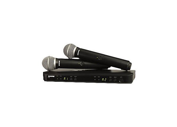 Shure BLX288/PG58 Dual Channel Handheld Wireless System - wireless microphone system