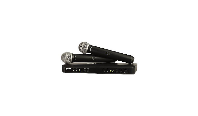 Shure BLX288/PG58 Dual Channel Handheld Wireless System - wireless micropho
