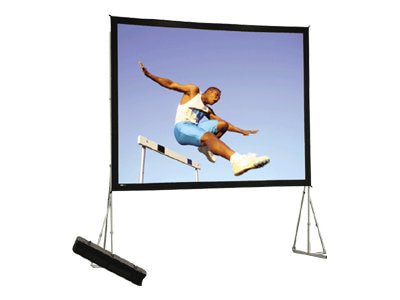 Da-Lite Heavy Duty Fast-Fold Deluxe Screen System HDTV Format - projection screen with legs - 184" (183.5 in)