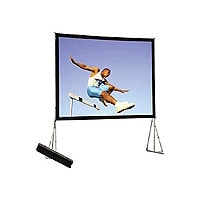 Da-Lite Heavy Duty Fast-Fold Deluxe Screen System HDTV Format - projection screen with legs - 184" (183.5 in)