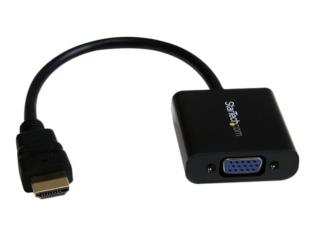 StarTech.com HDMI to VGA Adapter - 1080p - 1920 x 1080 - Black - HDMI  Converter - VGA to HDMI Monitor Adapter