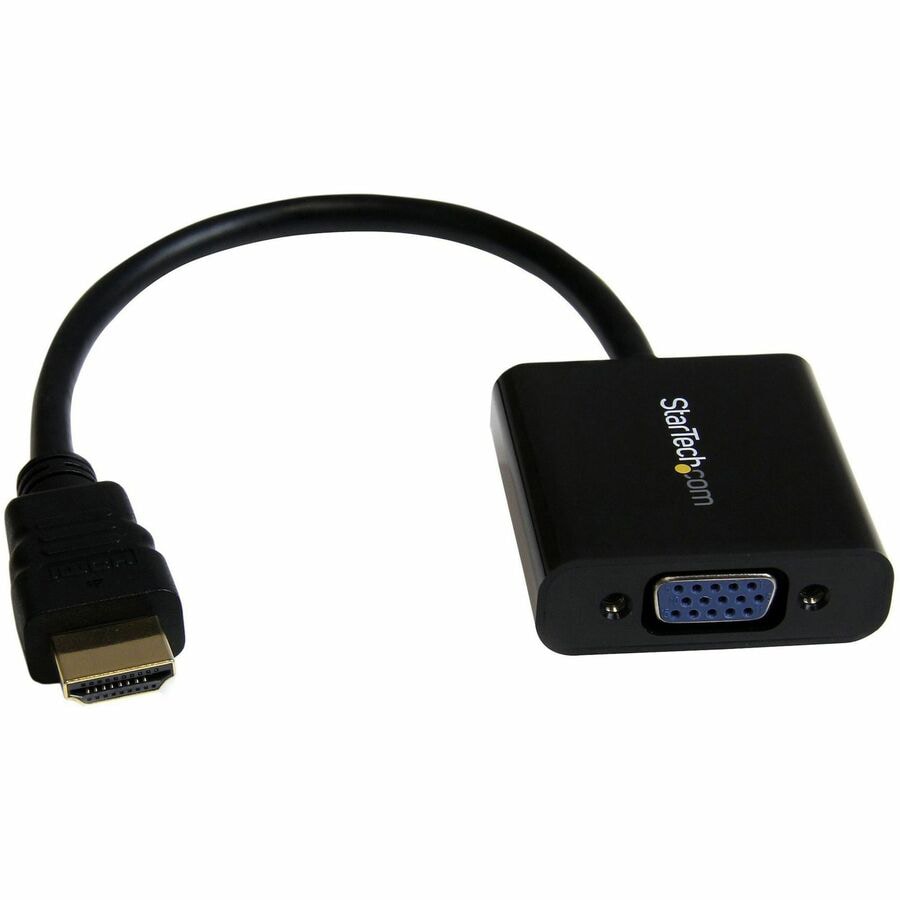 StarTech.com HDMI to VGA Adapter - 1080p - 1920 x 1080 - Black - HDMI  Converter - VGA to HDMI Monitor Adapter