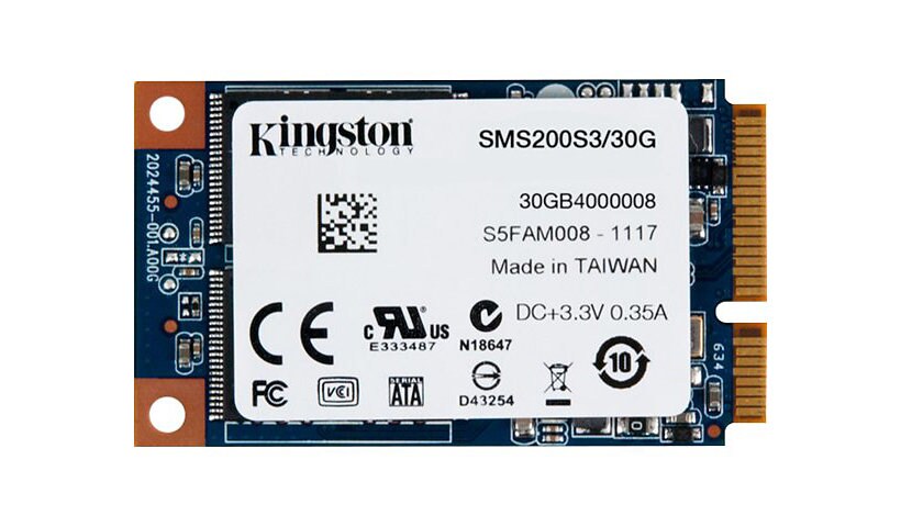 Kingston SSDNow mS200 - SSD - 30 GB - SATA 6Gb/s