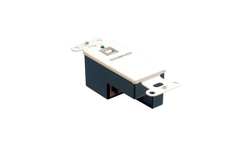 C2G USB SuperBooster Wall Plate Transmitter Unit - USB extender - USB