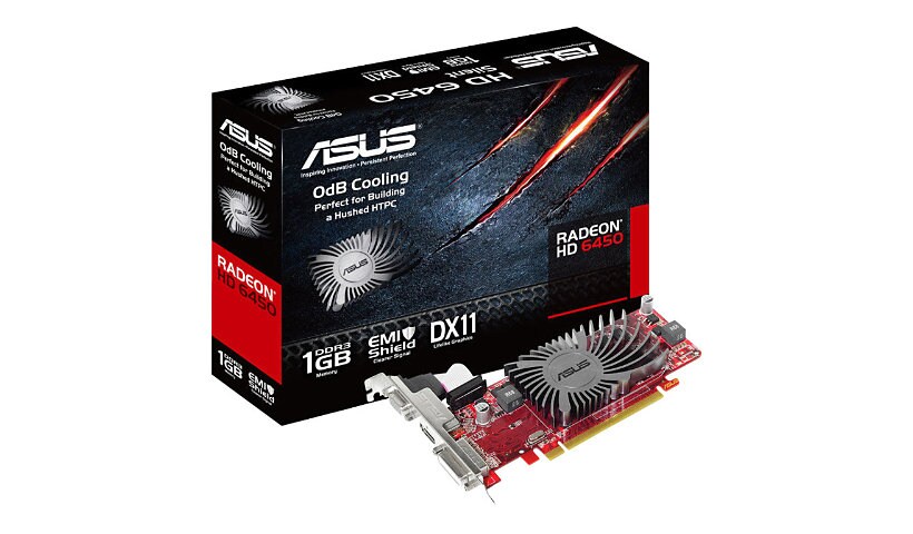 ASUS EAH6450 SILENT/DI/1GD3(LP) - graphics card - Radeon HD 6450 - 1 GB