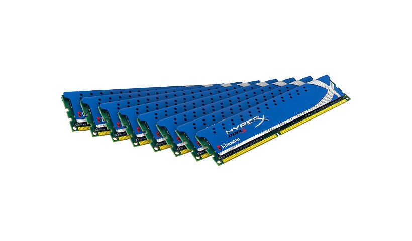 HyperX Genesis - DDR3 - kit - 32 GB: 8 x 4 GB - DIMM 240-pin - 1600 MHz / PC3-12800 - unbuffered