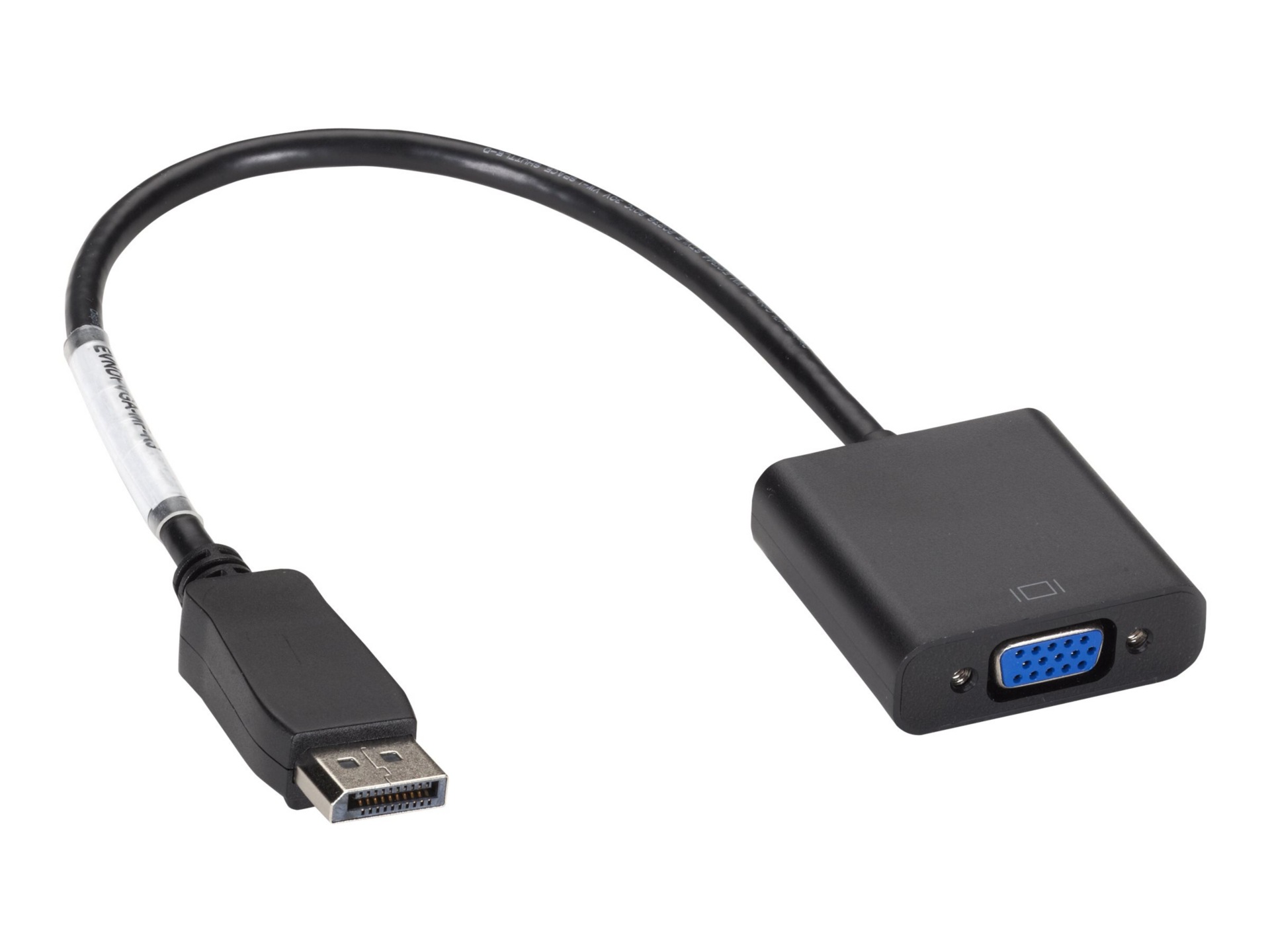 Black Box 8in Displayport Male to VGA Female Active Converter Adapter 1080P