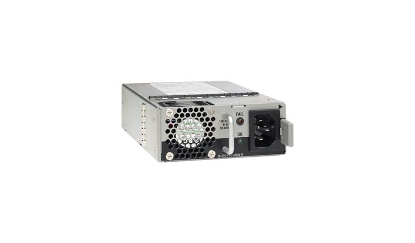 Cisco AC Power Supply with Back-to-Front Airflow - power supply - hot-plug - 400 Watt