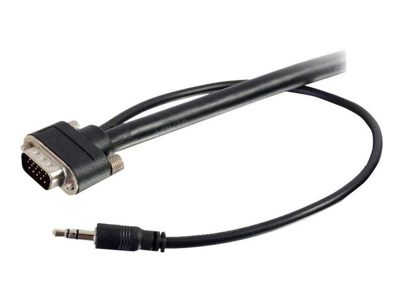 C2G 10ft Select VGA and 3.5mm Stereo Audio Cable - In-Wall CMG Rated - AV Audio Cable - M/M