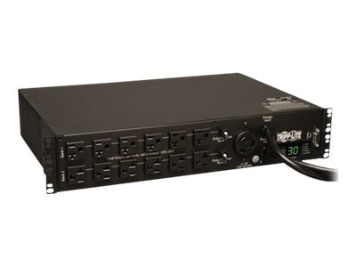 Tripp Lite PDU Metered ATS 120V 30A 24 5-15/20R; 1 L5-30R 2 L5-30P 2URM - horizontal rackmount - power distribution unit