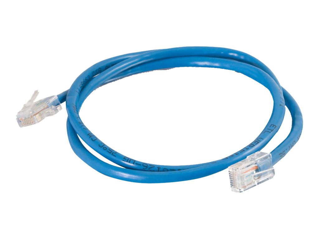 C2G Cat5e Non-Booted Unshielded (UTP) Network Patch Cable - patch cable - 6 ft - blue