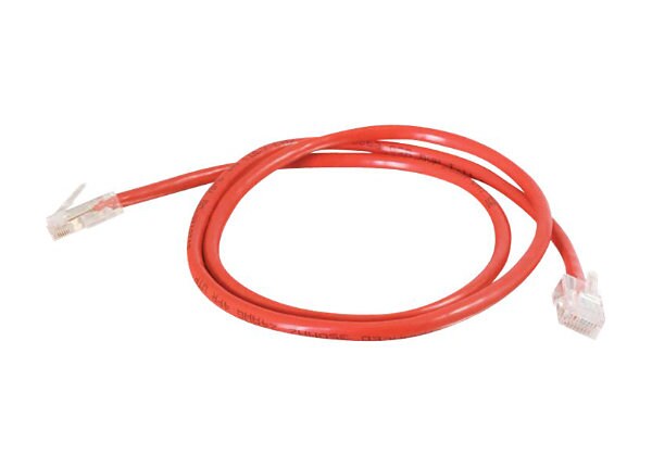 C2G Cat5e Non-Booted Unshielded (UTP) Network Patch Cable - patch cable - 2 ft - red