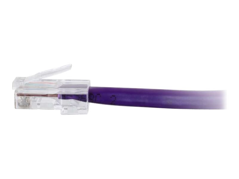 C2G Cat5e Non-Booted Unshielded (UTP) Network Patch Cable - patch cable - 2 ft - purple