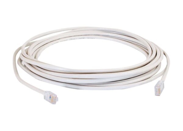C2G Cat5e Non-Booted Unshielded (UTP) Network Patch Cable - patch cable - 12 ft - white