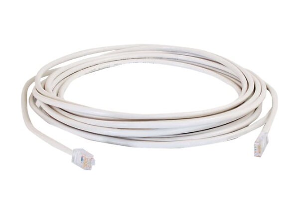 C2G Cat5e Non-Booted Unshielded (UTP) Network Patch Cable - patch cable - 20 ft - white
