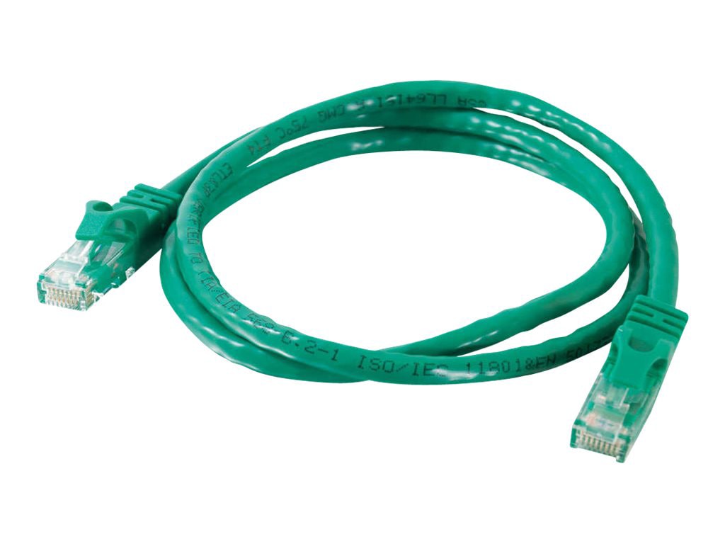 C2G 30ft Cat6 Snagless Unshielded (UTP) Ethernet Cable - Cat6 Network Patch Cable - PoE - Green