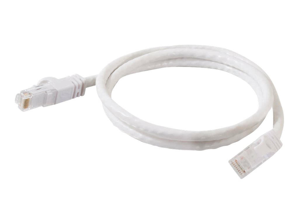 C2G 8ft Cat6 Snagless Unshielded (UTP) Ethernet Cable - Cat6 Network Patch Cable - PoE - White