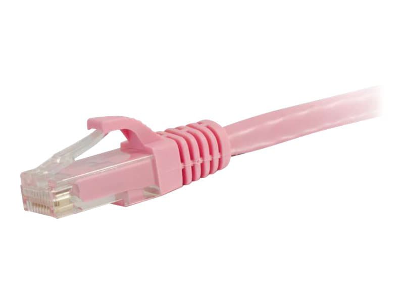 C2G 1ft Cat6 Snagless Unshielded (UTP) Ethernet Cable - Cat6 Network Patch Cable - PoE - Pink