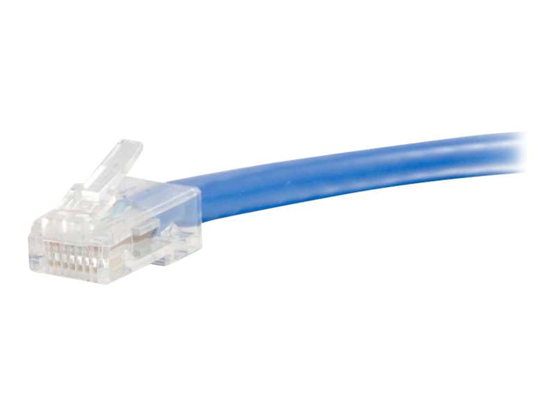 C2G 1ft Cat6 Non-Booted Unshielded (UTP) Ethernet Cable - Cat6 Network Patch Cable - PoE - Blue
