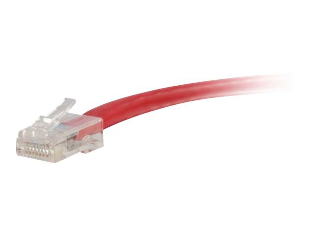C2G 1ft Cat6 Non-Booted Unshielded (UTP) Ethernet Cable - Cat6 Network Patch Cable - PoE - Red