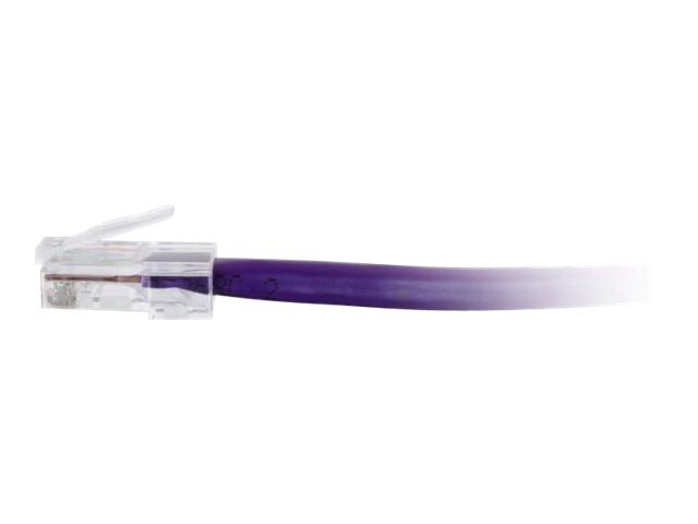 C2G 1ft Cat6 Non-Booted Unshielded (UTP) Ethernet Cable - Cat6 Network Patch Cable - PoE - Purple