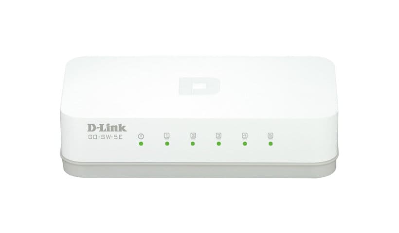 dlinkgo 5-Port Fast Ethernet Easy Desktop Switch GO-SW-5E - switch - 5 port