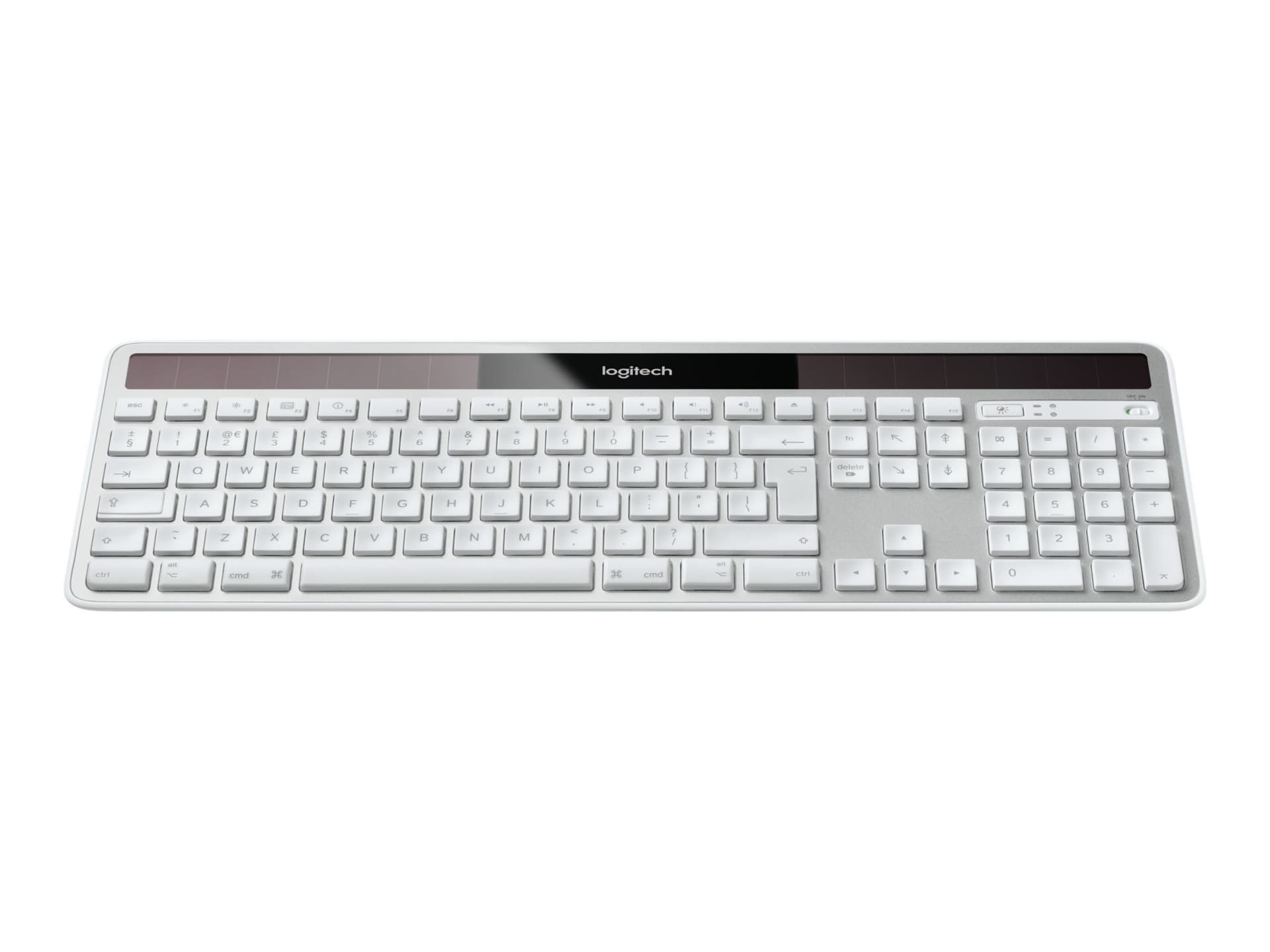 Logitech Wireless Solar K750 for Mac - keyboard - English - white