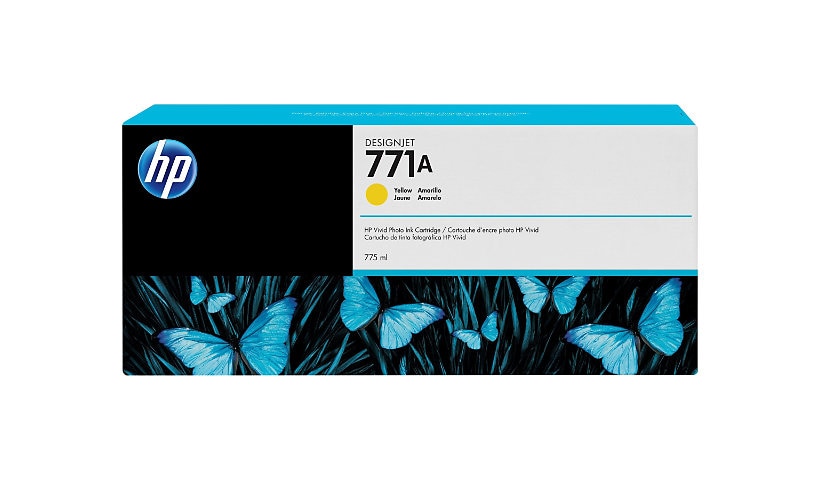 HP 771A (B6Y18A) Original Inkjet Ink Cartridge - Single Pack - Yellow - 1 Each