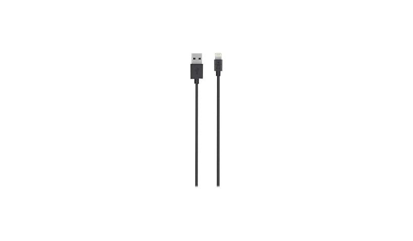 Belkin MIXIT 4ft Lightning to USB ChargeSync Cable, Black - câble Lightning - Lightning / USB - 1.2 m
