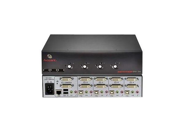 Avocent Switchview DVI - KVM / audio / USB switch - 4 ports - desktop