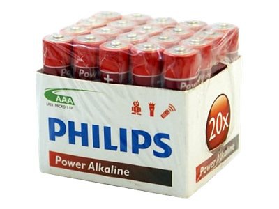 Philips Power Life LR03P20FC - battery - AAA type - alkaline x 20