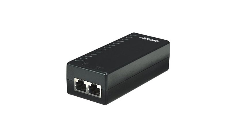 Intellinet Power over Ethernet (PoE) Injector, 1 Port, 48 V DC, IEEE 802.3af Compliant - PoE injector - 15.4 Watt