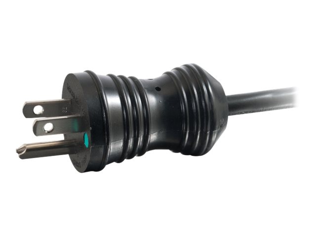 C2G 6ft Hospital Grade Coiled Power Cord - 18 AWG - NEMA 5-15P to IEC320C13 - TAA Compliant - Black - power cable -
