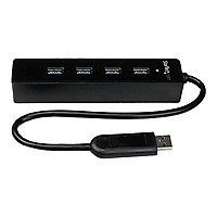 StarTech.com 4 Port USB 3.0 Hub 5Gbps w/Long Cable - Portable, Bus Powered