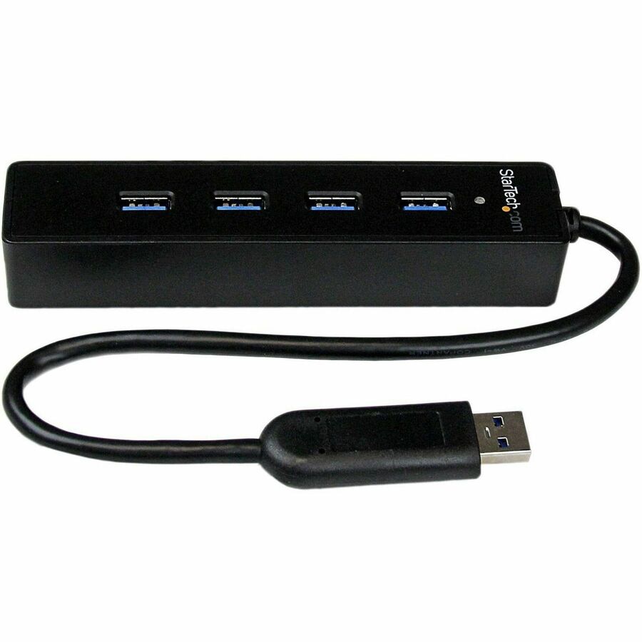 Thumbnail 3 of 6 for StarTech.com 4-Port USB 3.0 Hub with Built-in Cable - SuperSpeed Laptop USB Hub - 5Gbps - Portable USB Splitter - Mini