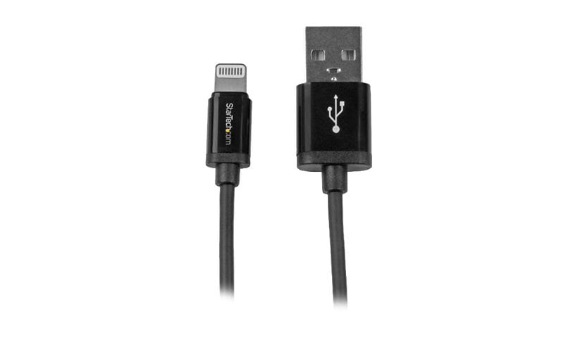 StarTech.com 1m / 3ft Black Apple Lightning to USB Cable - iPhone iPod iPad