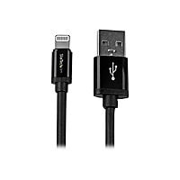 StarTech.com Long Black Apple 8-pin Lightning to USB Cable iPhone iPod iPad