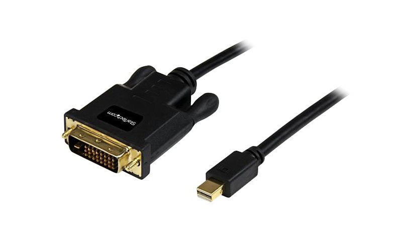 StarTech.com 3ft Mini DisplayPort to DVI Cable, Mini DP to DVI-D Adapter/Converter Cable, 1080p Video, mDP 1.2 to DVI